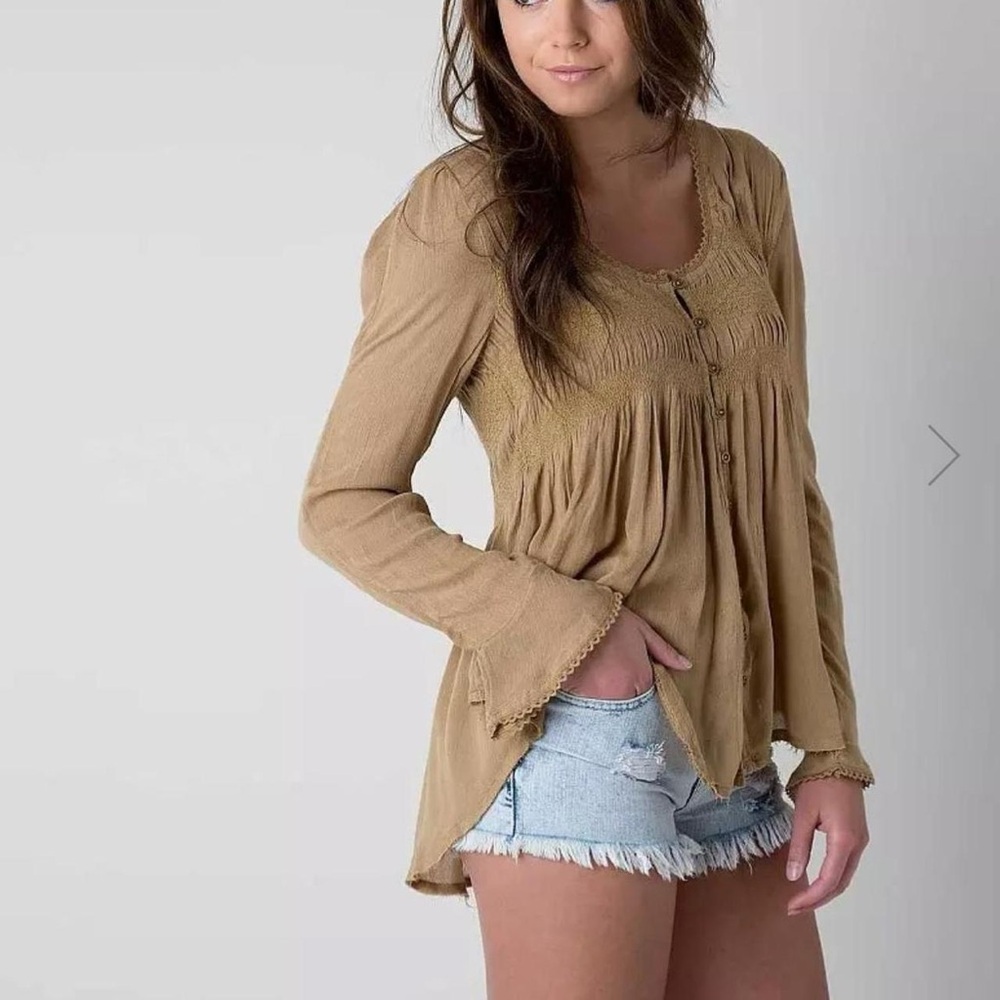 Free People RAW EDGE SHIRT